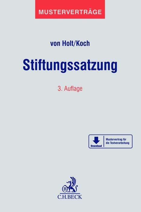 Cover Beck Stiftungssatzung